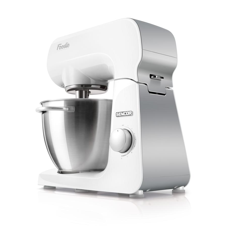 Sencor - Mélangeur sur Pied Multi-Fonctionel, Comprend 6 Accessoires, 500W, Blanc - Simple Boutique