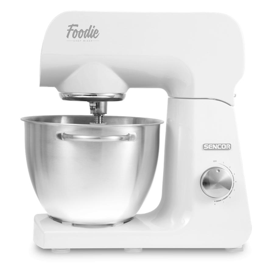 Sencor - Mélangeur sur Pied Multi-Fonctionel, Comprend 6 Accessoires, 500W, Blanc - Simple Boutique