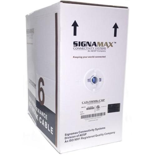 SignaMax Câble Réseau Cat6 FT6/CMP cUL Plenum Solid Blanc 1000' - Simple Boutique