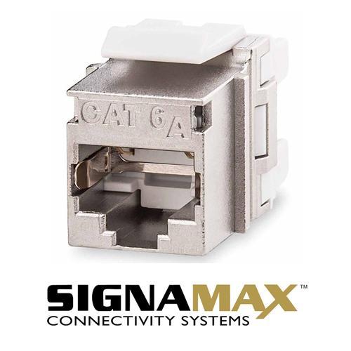 Signamax Connecteur Keystone Cat6a RJ-45 Punch Type 110 Femelle BLINDÉ - Simple Boutique