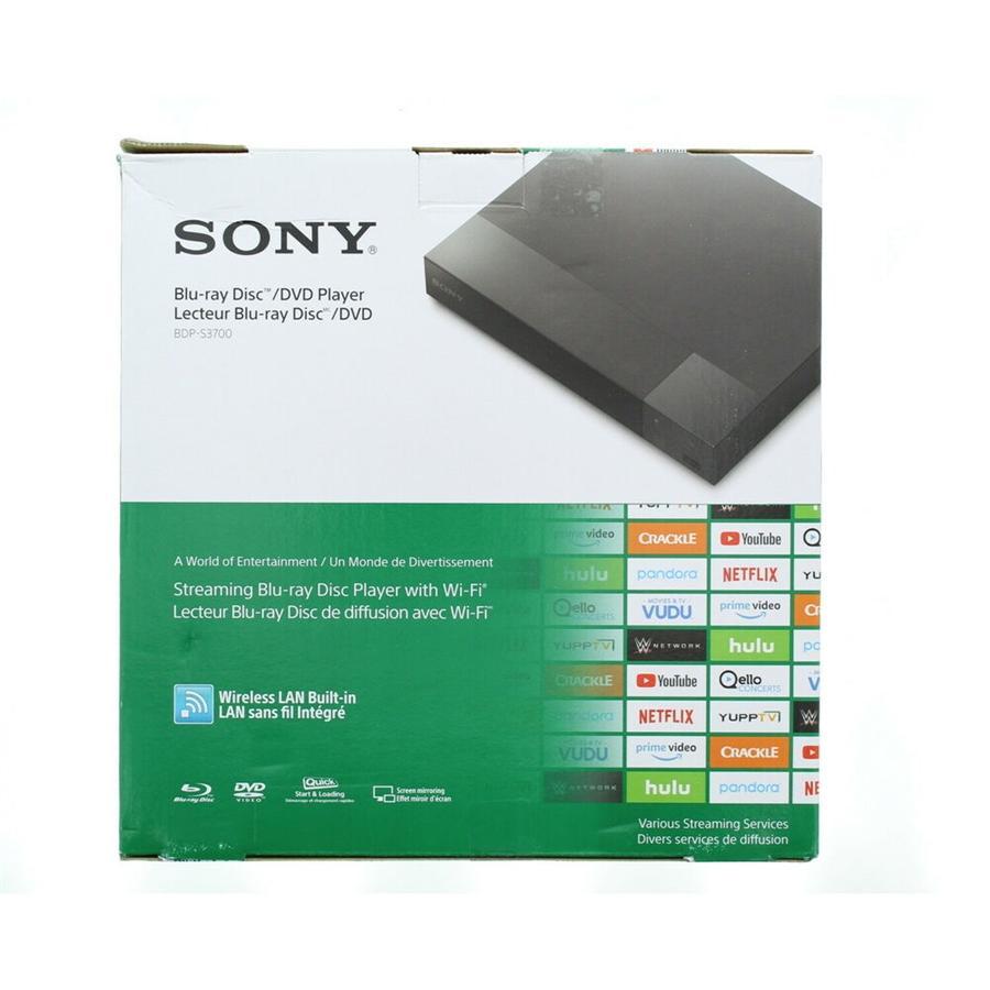 Sony BDP-S3700 Lecteur de disques Blu-ray avec Wi-Fi noir (remis à neuf) - Simple Boutique