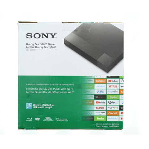Sony BDP-S3700 Lecteur de disques Blu-ray avec Wi-Fi noir (remis à neuf)