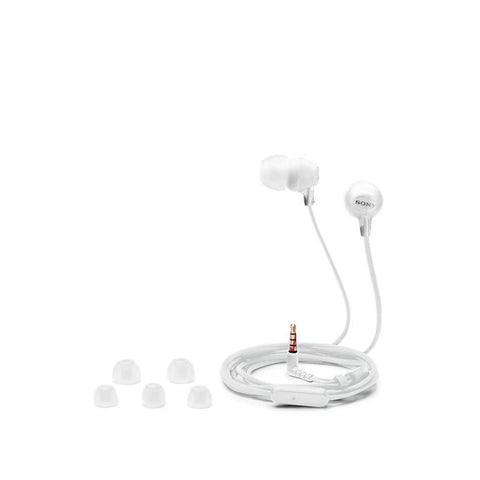 Sony - Écouteurs Stéréo Intra-Auriculaire avec Microphone, Blanc