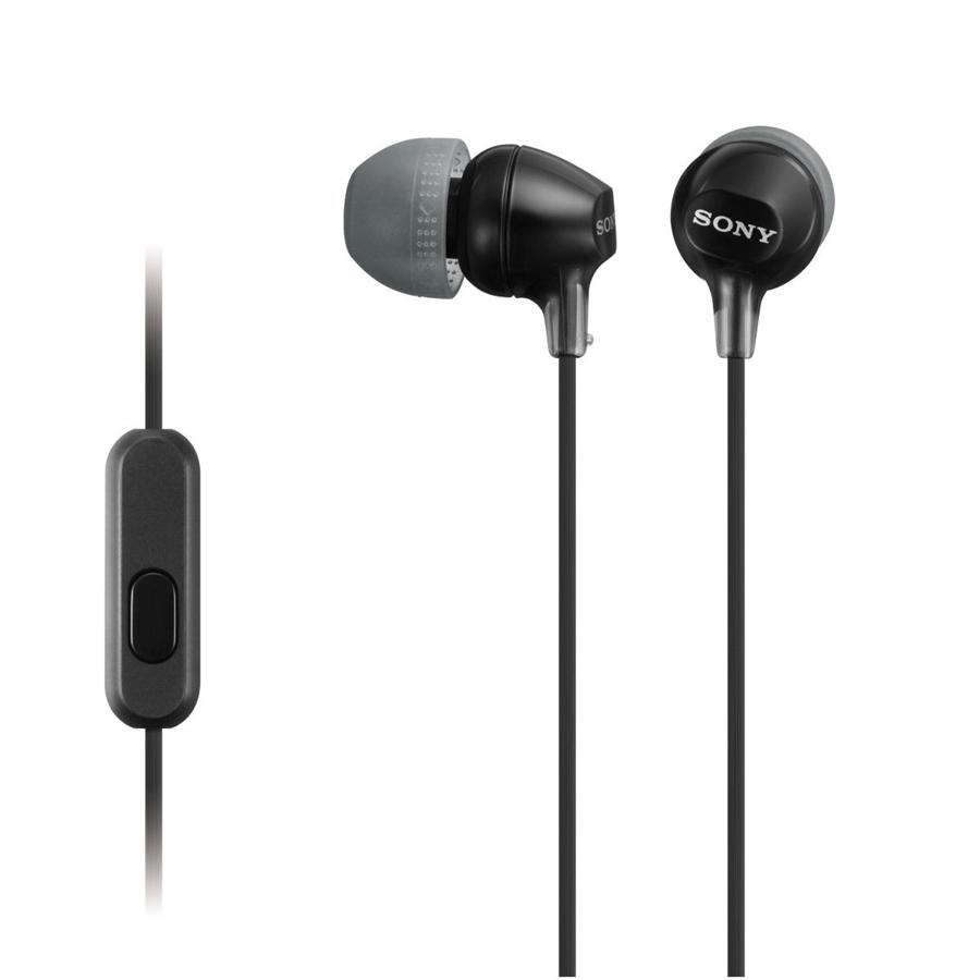 Sony - Écouteurs Stéréo Intra-Auriculaire avec Microphone, Noir