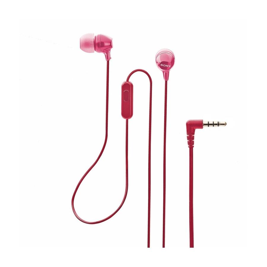 Sony - Écouteurs Stéréo Intra-Auriculaire avec Microphone, Rose - Simple Boutique