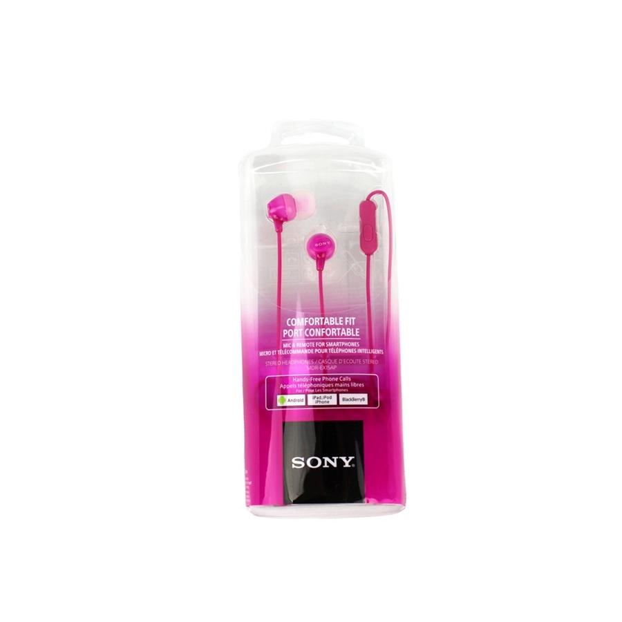 Sony - Écouteurs Stéréo Intra-Auriculaire avec Microphone, Rose - Simple Boutique