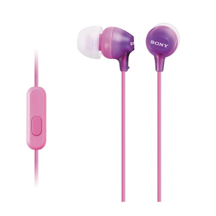 Sony - Écouteurs Stéréo Intra-Auriculaire avec Microphone, Violet