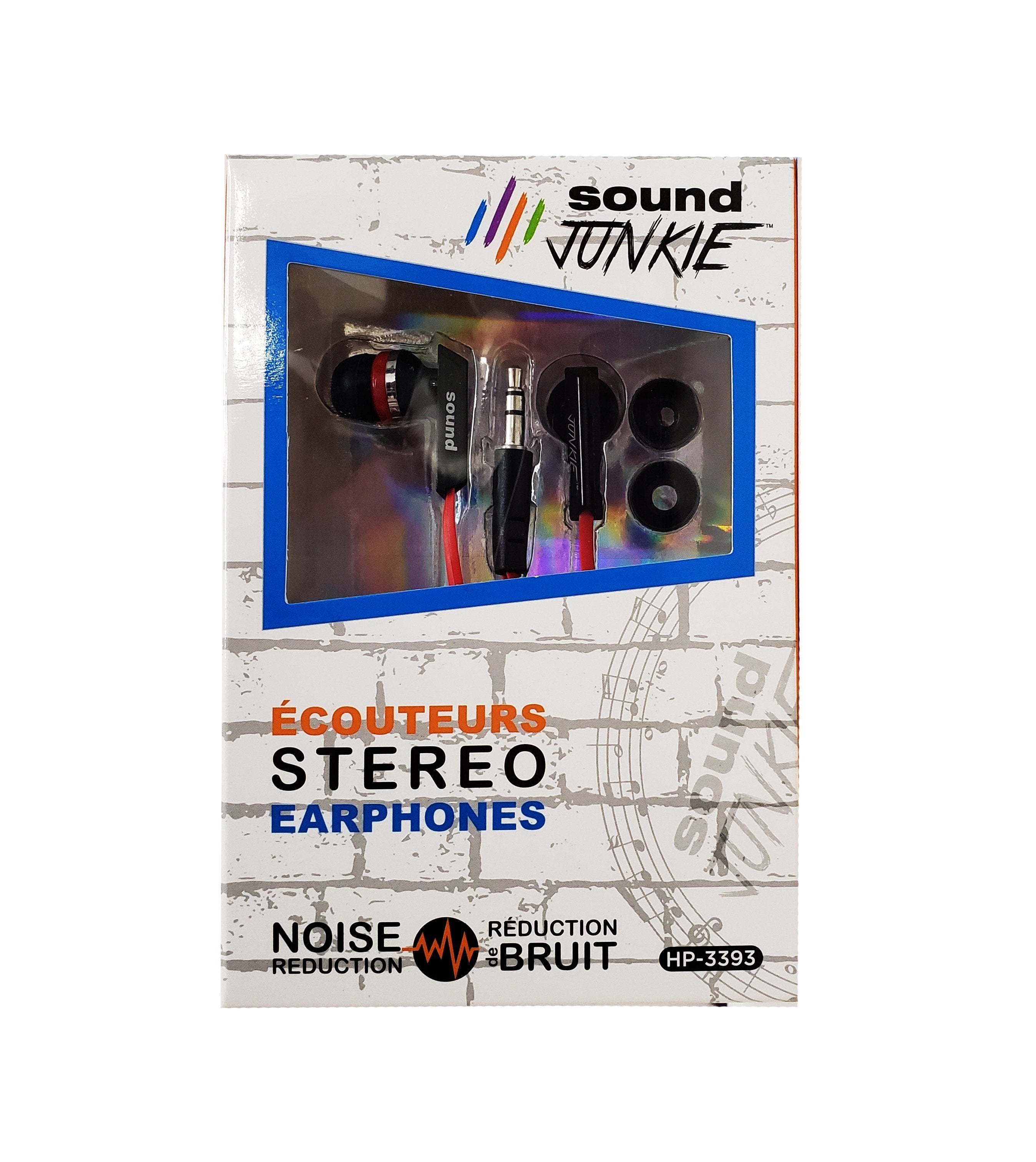 SoundJUNKIE HP-3393 Écouteurs noir et rouge - Simple Boutique