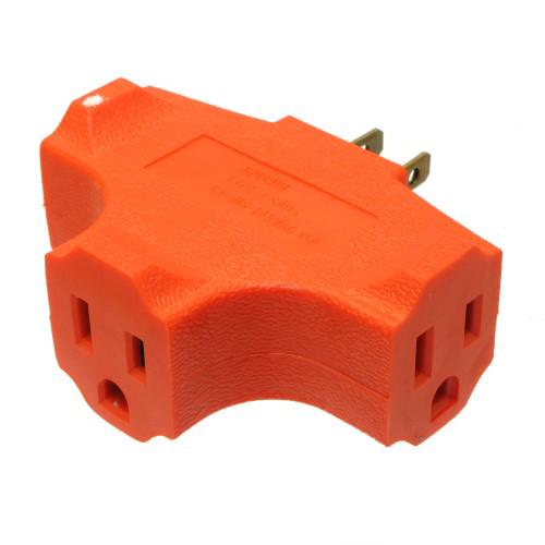 Splitter 1x3 pour câble d'alimentation universel Orange 1M / 3F - Simple Boutique