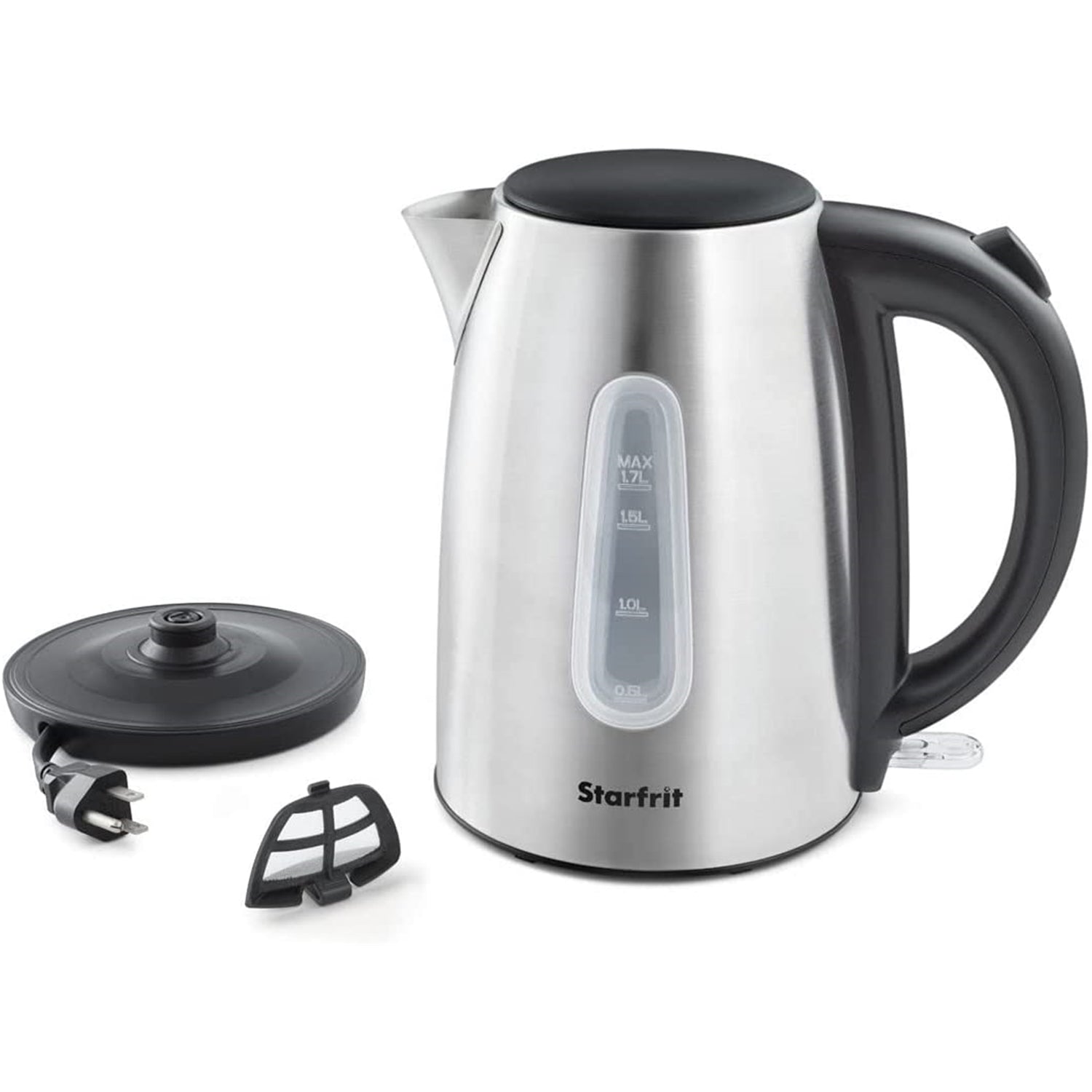 Stafrit - Bouilloire Électrique, Capacité de 1.7 Litre, 1500 Watts, Acier Inoxydable - Simple Boutique