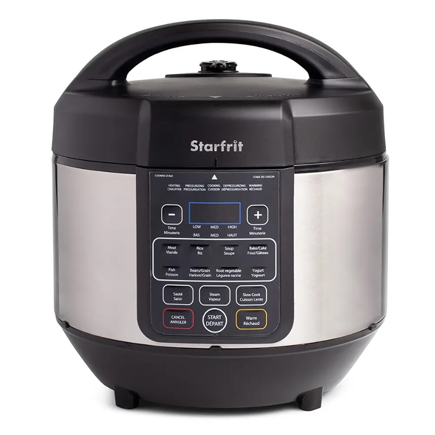 Starfrit - Autocuiseur avec 11 Fonctions de Cuisson, Capacité de 8 Litres, 1200 Watt, Acier Inoxydable - Simple Boutique