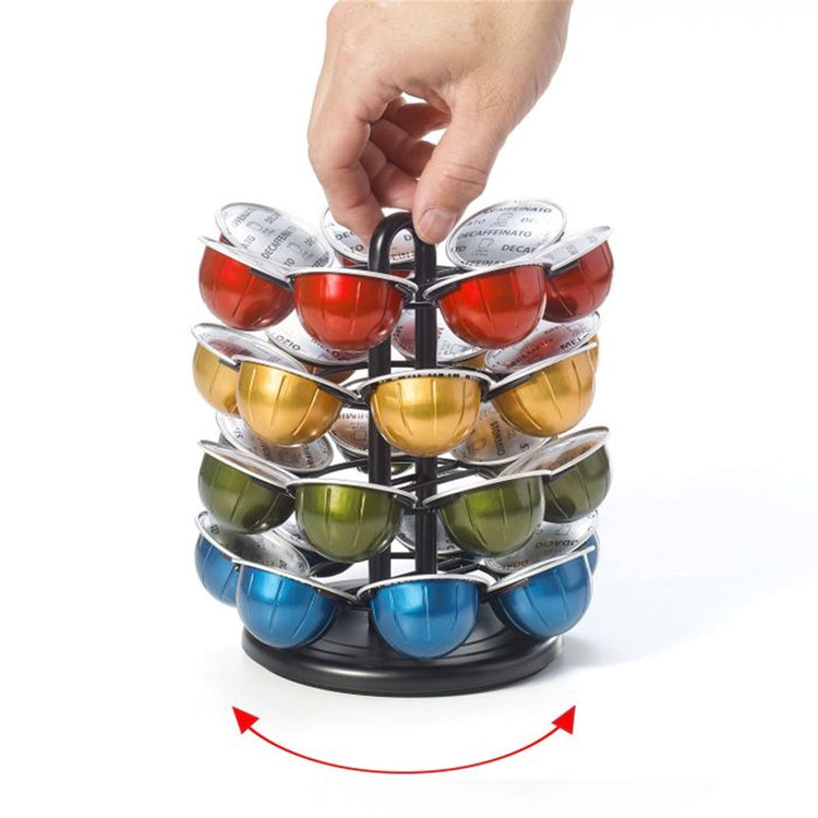 Starfrit - Carrousel pour Capsule Nespresso, Capacité de 28 Capsules Vertuo, Noir - Simple Boutique
