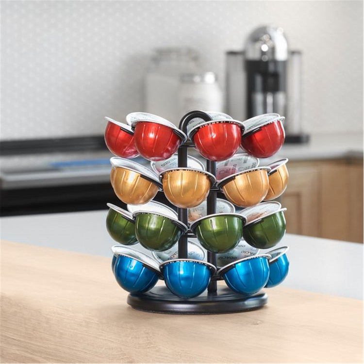 Starfrit - Carrousel pour Capsule Nespresso, Capacité de 28 Capsules Vertuo, Noir - Simple Boutique