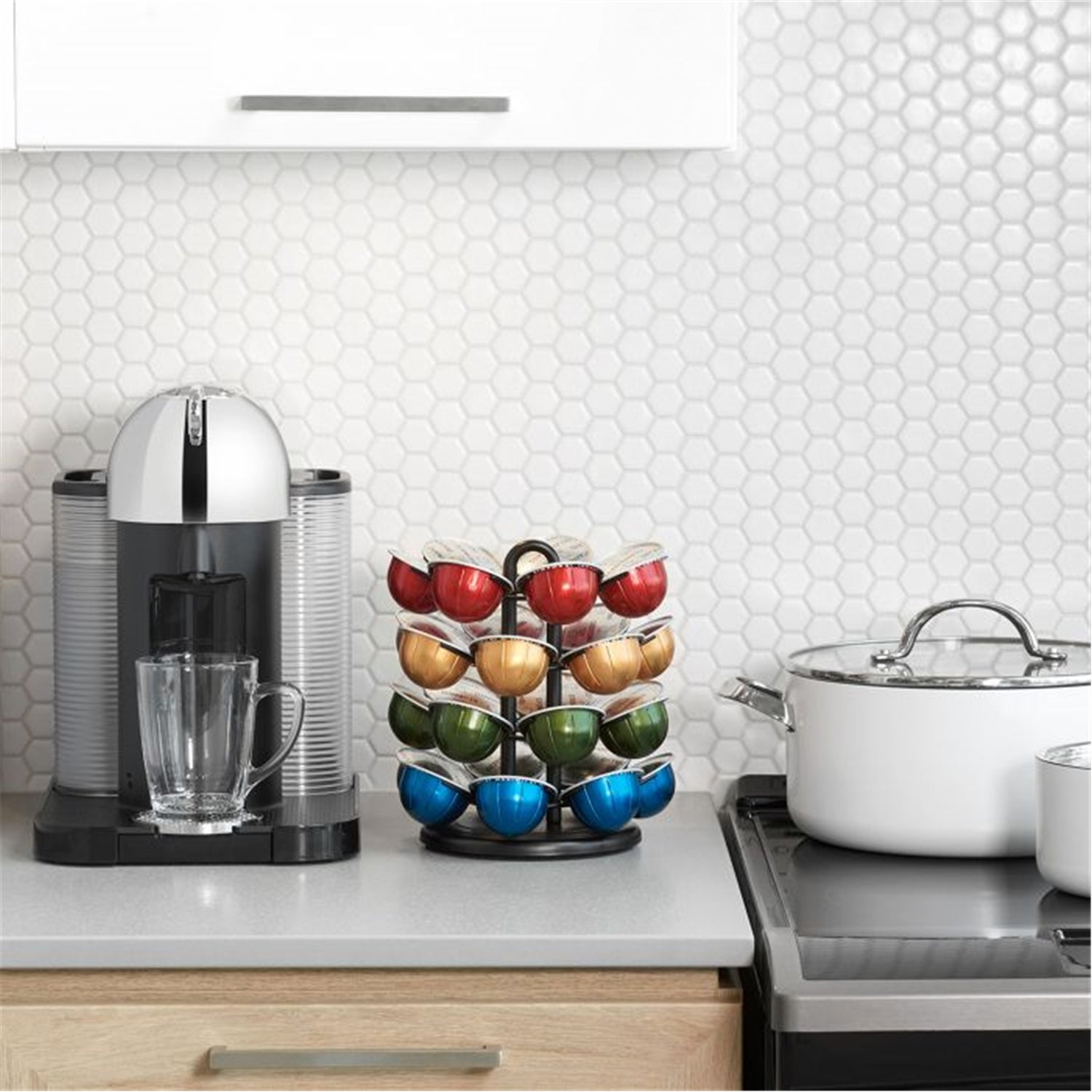 Starfrit - Carrousel pour Capsule Nespresso, Capacité de 28 Capsules Vertuo, Noir - Simple Boutique