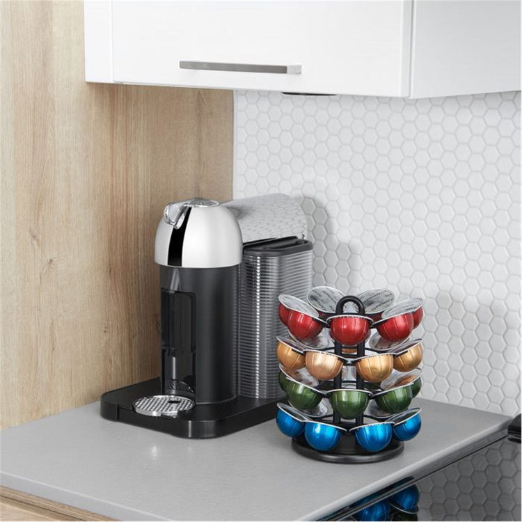 Starfrit - Carrousel pour Capsule Nespresso, Capacité de 28 Capsules Vertuo, Noir - Simple Boutique