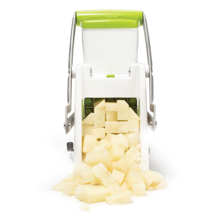 Starfrit - Coupe-Frites/Légumes, Coupe en Bâtonnets, en Cube ou en Tranches, Pièces Détachables, Vert - Simple Boutique