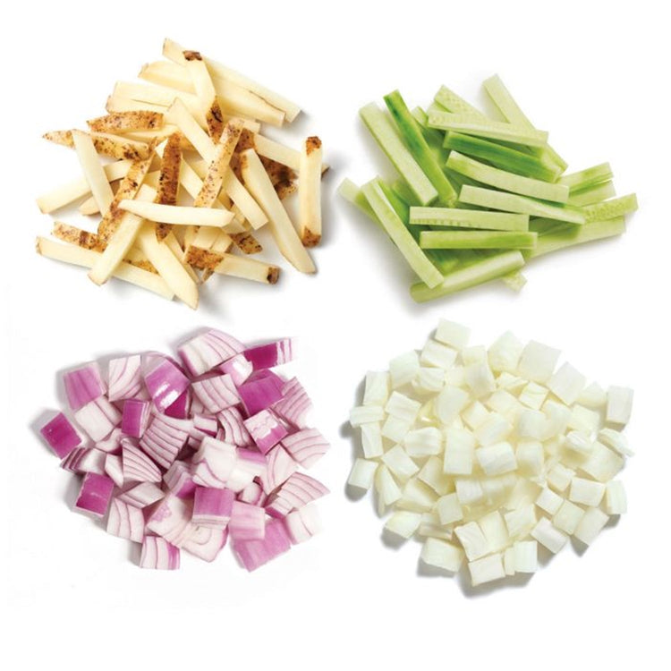 Starfrit - Coupe-Frites/Légumes, Coupe en Bâtonnets, en Cube ou en Tranches, Pièces Détachables, Vert - Simple Boutique