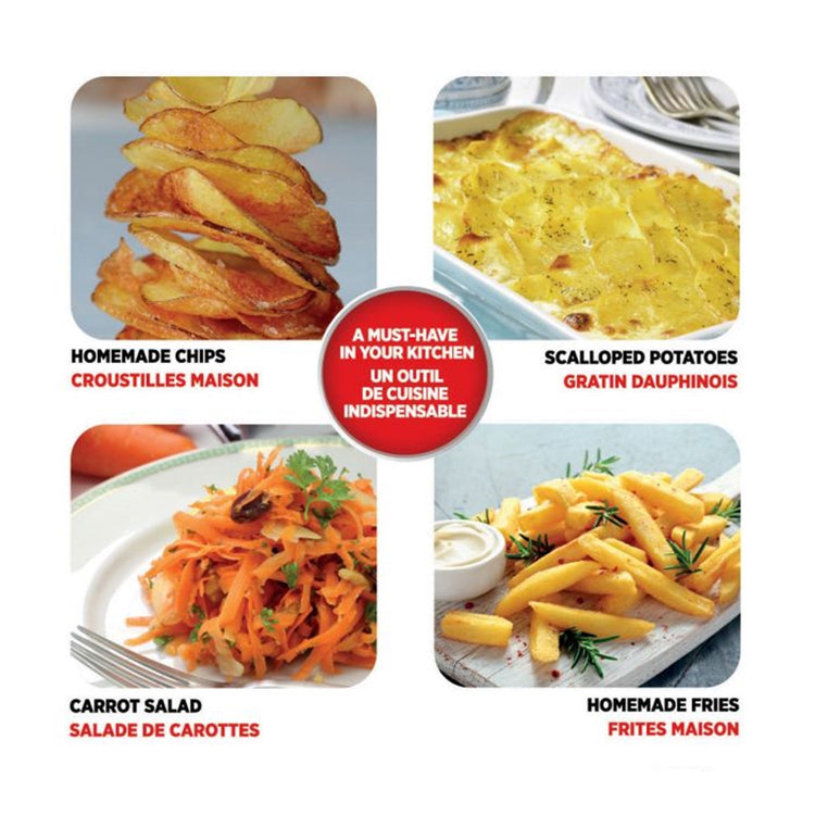 Starfrit - Coupe-Frites/Légumes Pump'N'Slice, Coupe en Bâtonnets, En Dés ou en Tranche, Vert - Simple Boutique