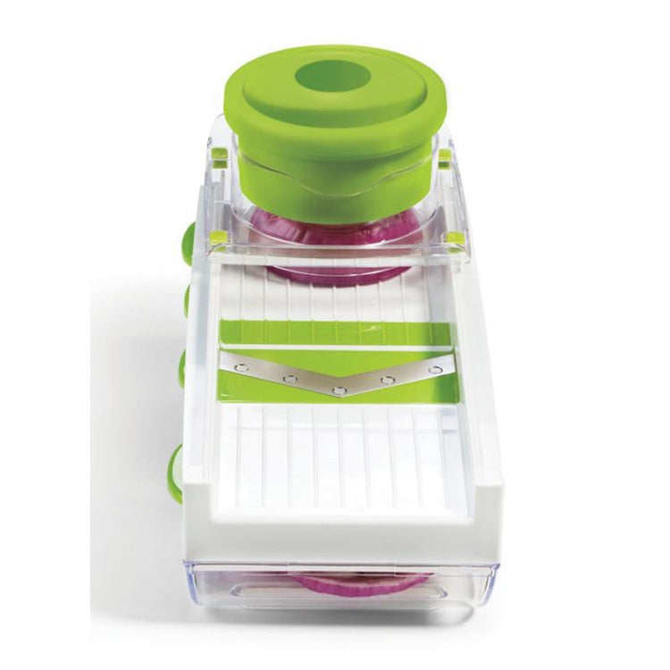 Starfrit - Easy Mandoline avec Lames et Poussoir de Sécurité, Vert - Simple Boutique