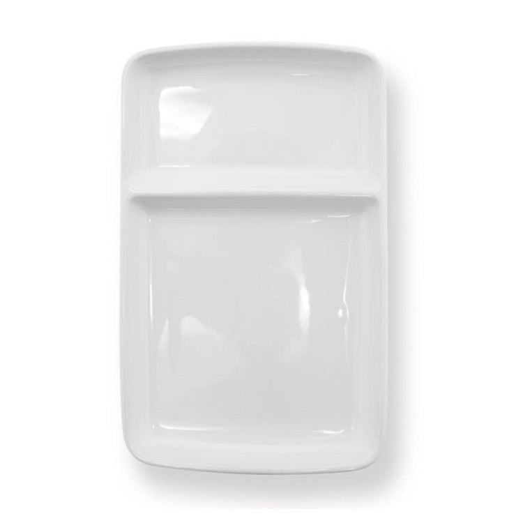 Starfrit - Ensemble d'assiettes à Fondue et Hors d'oeuvre 6 Morceaux, Fabriqué en Porcelaine, Blanc - Simple Boutique