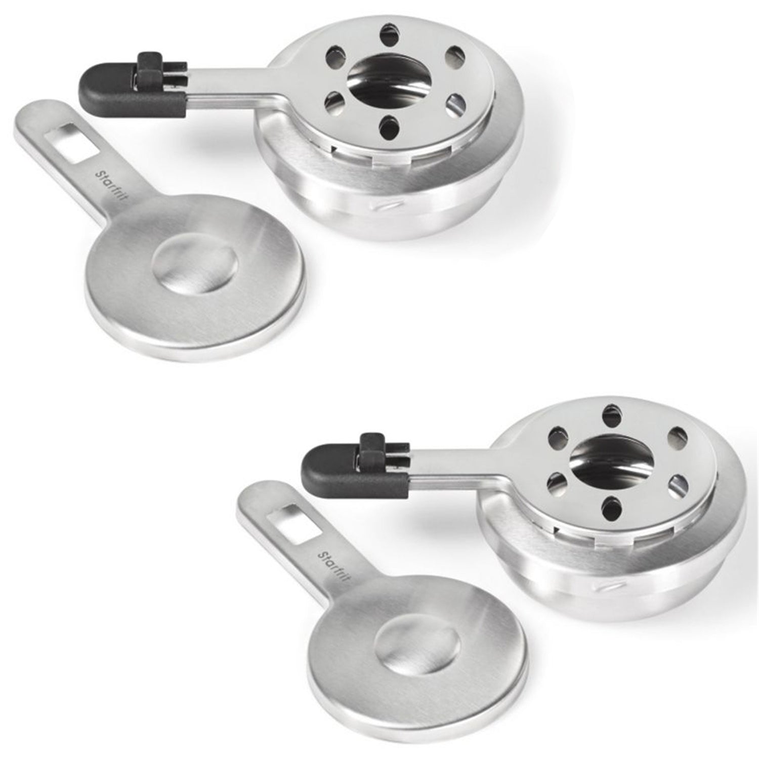 Starfrit - Ensemble de 2 Brûleurs Ajustables pour Fondue, Fabriqué en Acier Inoxydable - Simple Boutique