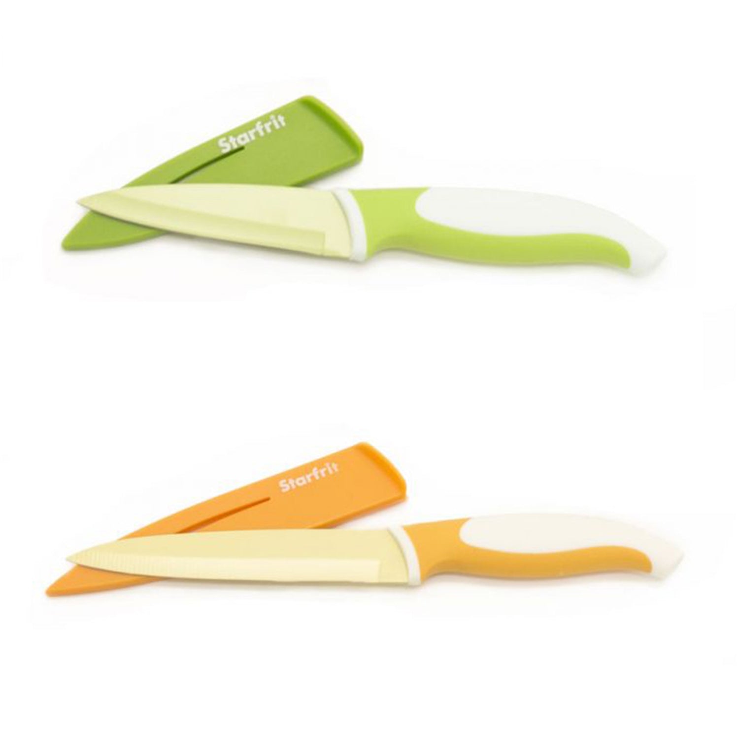 Starfrit - Ensemble de 2 Couteaux, Longeur de 3.5" et 5", Lame en Acier Inoxydable au Carbone - Simple Boutique