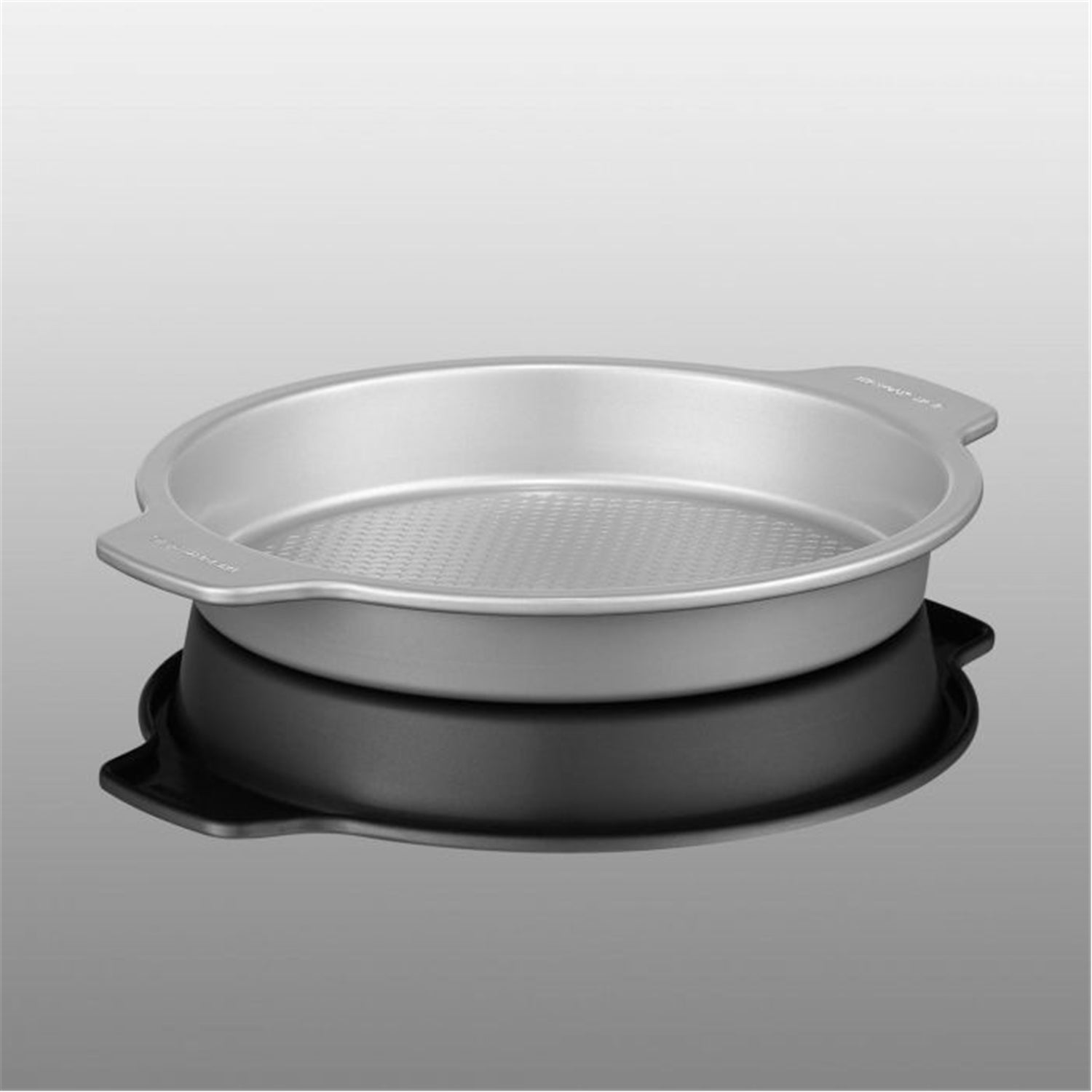 Starfrit - Ensemble de 2 Moule de Cuisson Rond The Rock Wave, Diamètre de 9", Acier au Carbone - Simple Boutique
