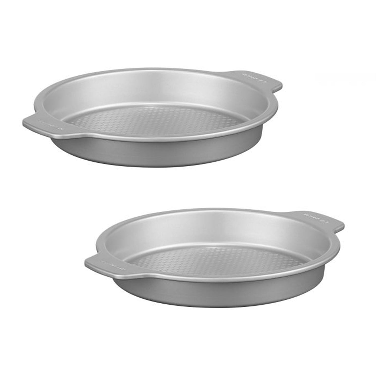 Starfrit - Ensemble de 2 Moule de Cuisson Rond The Rock Wave, Diamètre de 9", Acier au Carbone - Simple Boutique