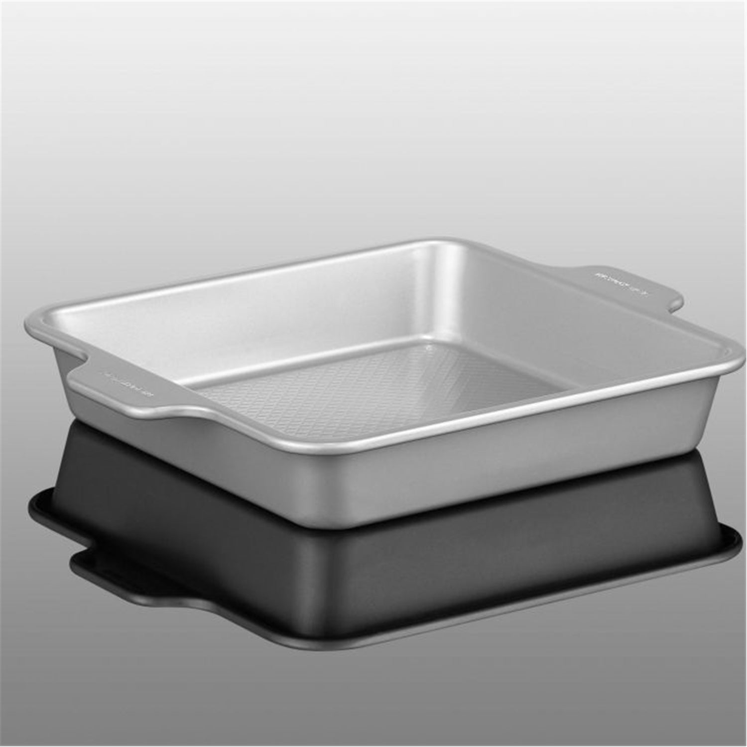 Starfrit - Ensemble de 2 Moules de Cuisson Carré The Rock Wave, Largeur de 9", Acier au Carbone - Simple Boutique