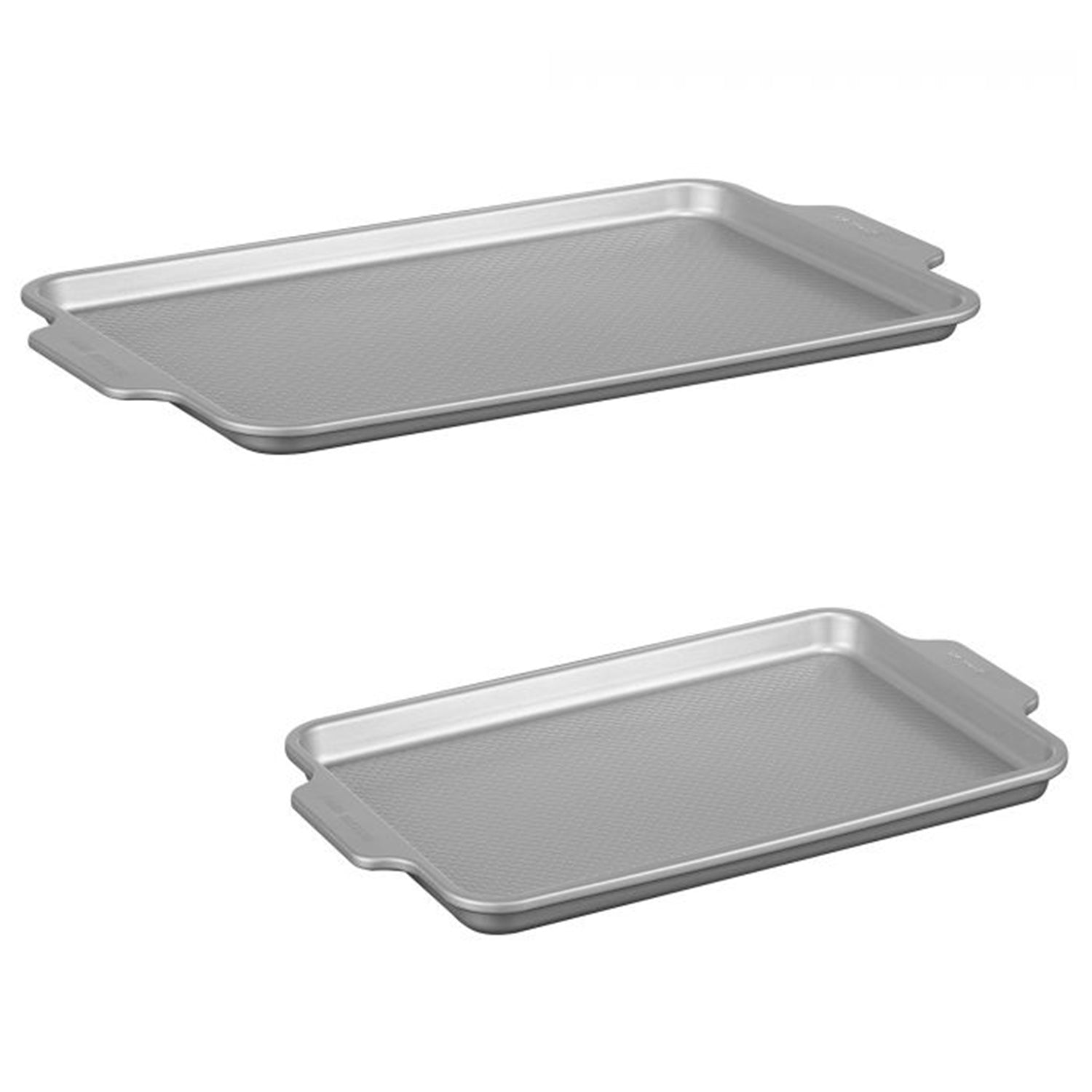 Starfrit - Ensemble de 2 Plaques de Cuisson The Rock Wave, 10" x 15" et 11" x 17.5", Acier au Carbone - Simple Boutique