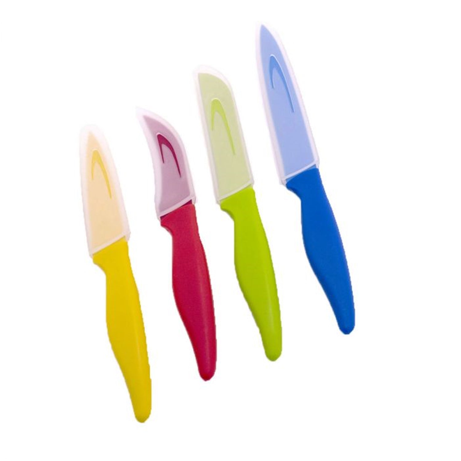 Starfrit - Ensemble de 4 Couteaux Multi-Usages, Lame en Acier Inoxydable au Carbone, Étui de Protection - Simple Boutique
