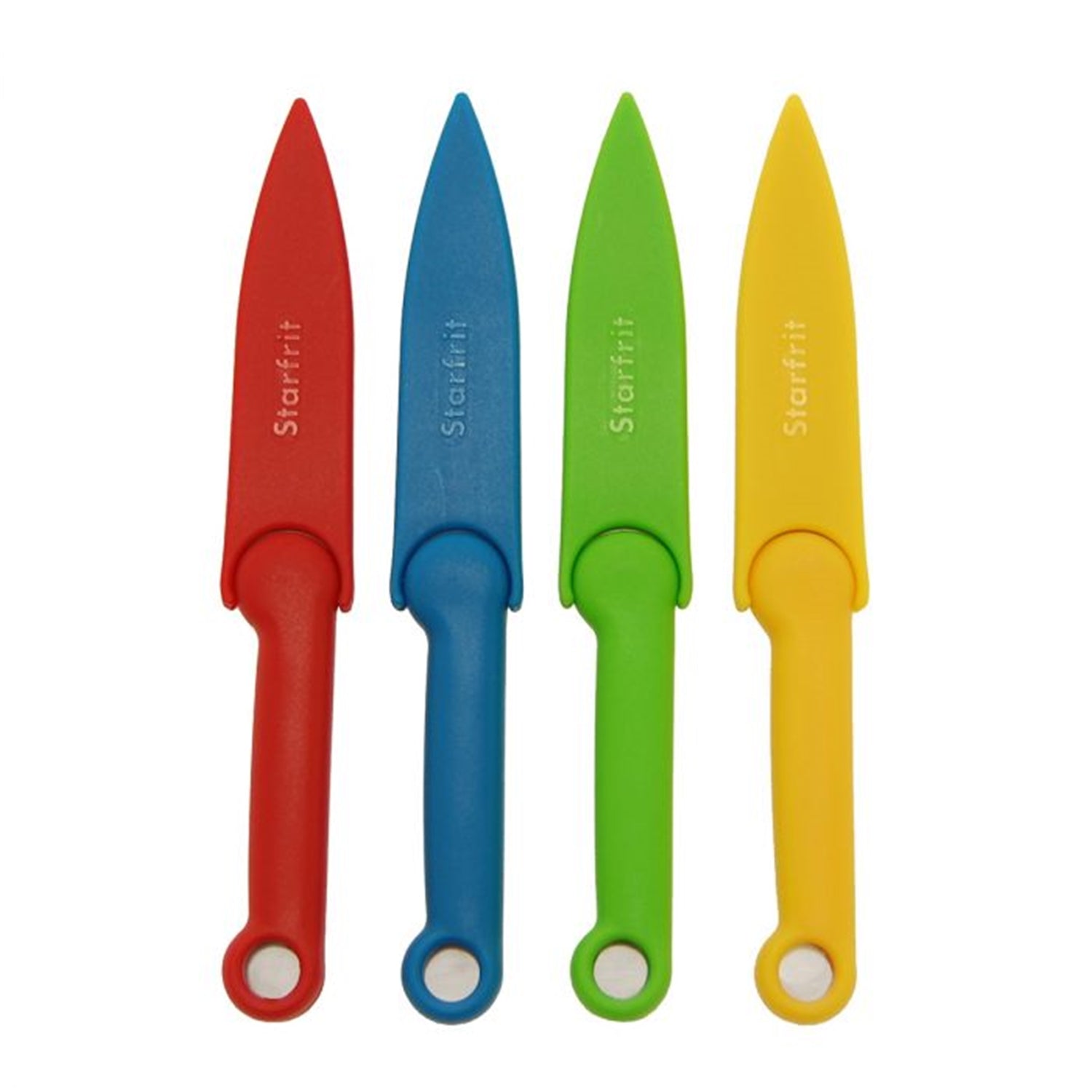 Starfrit - Ensemble de 4 Couteaux à Parer avec Étui de Rangement - Simple Boutique