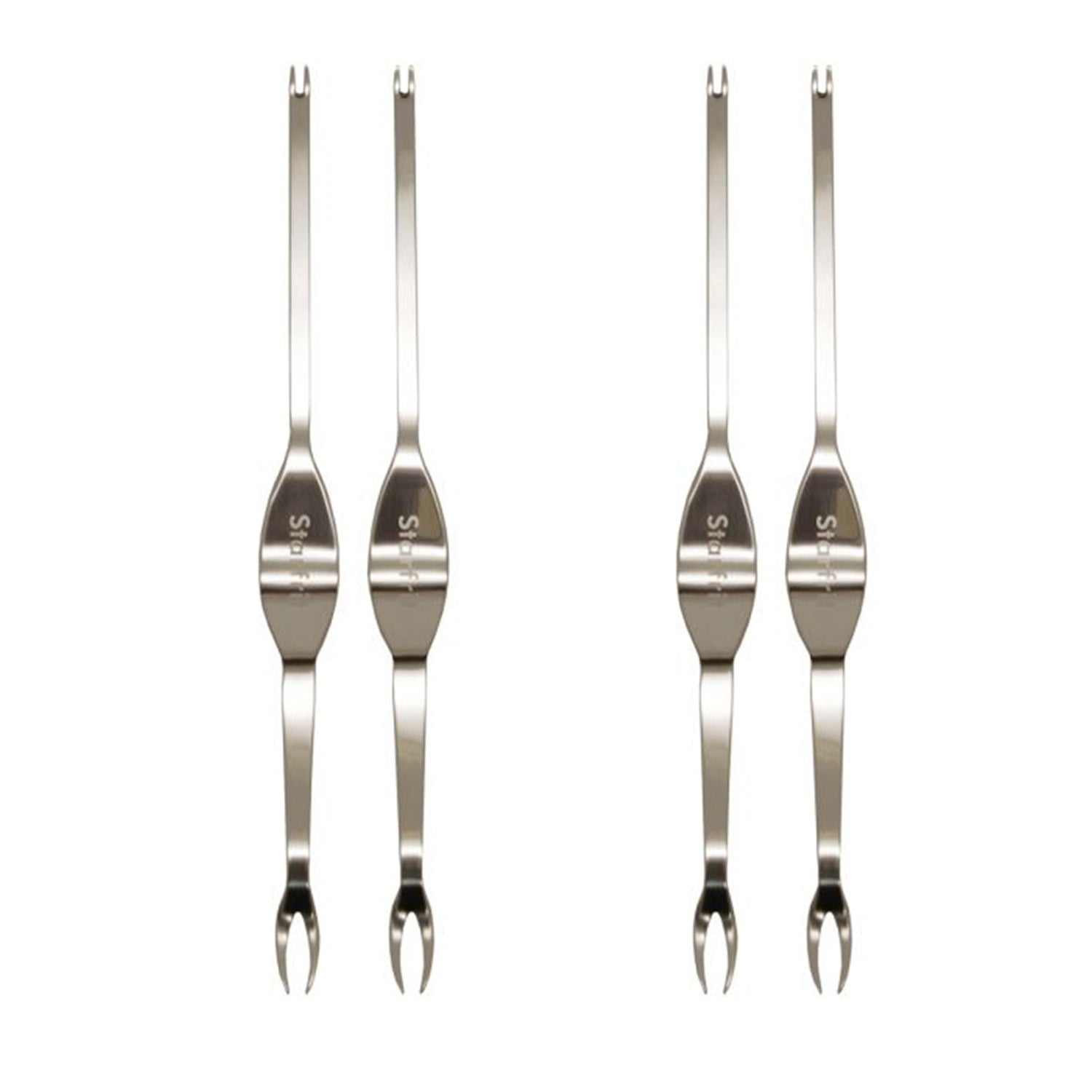 Starfrit - Ensemble de 4 Fouchettes à Fruits de Mer et Crustacés, Design Ergonomique, Fait en Acier Inoxydable - Simple Boutique