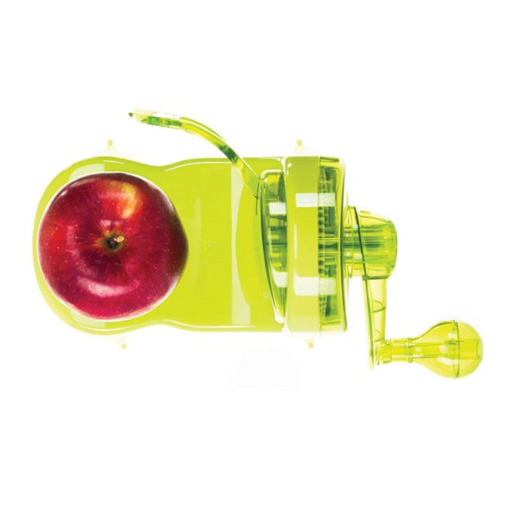 Starfrit - Éplucheur de Pomme Pro Peeler, Base à Succion Antidérapante, Vert - Simple Boutique