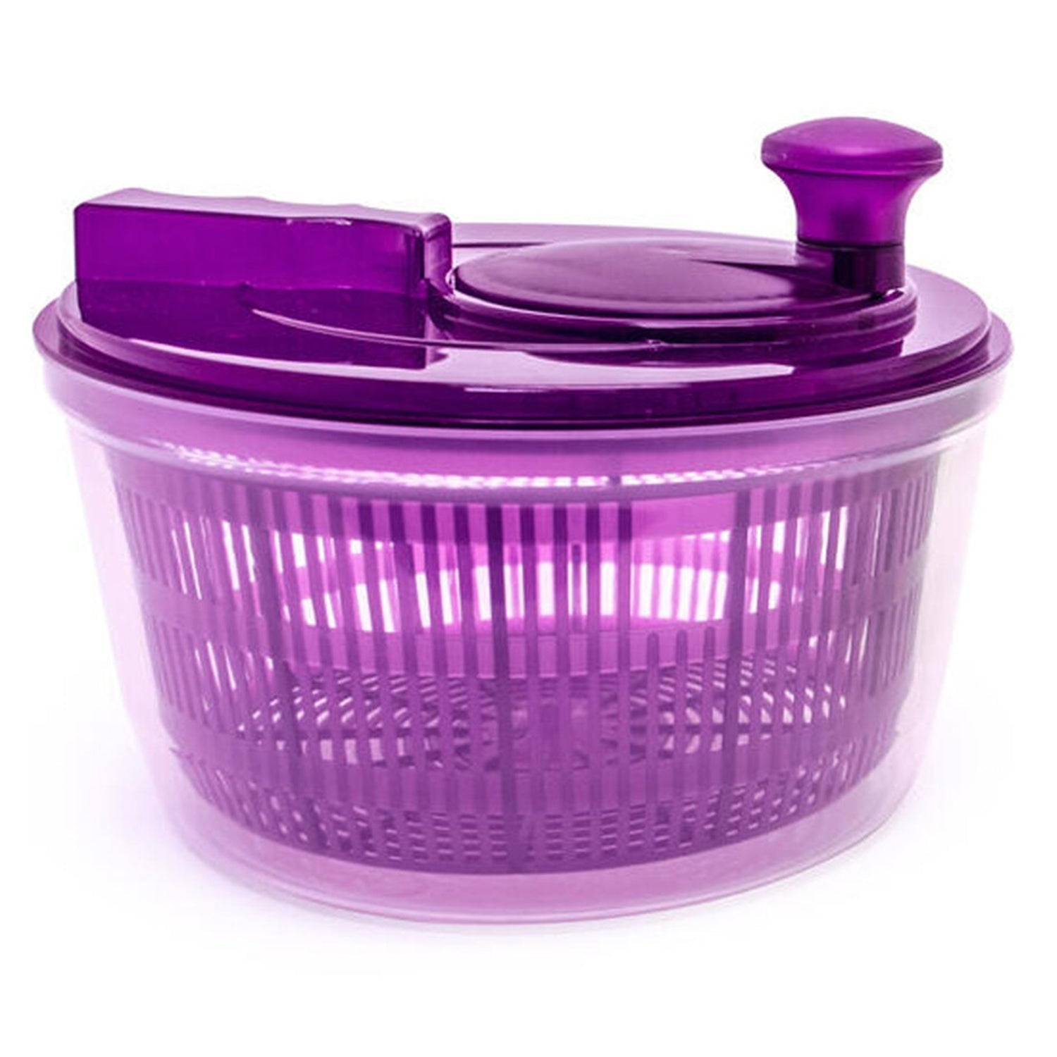 Starfrit - Essoreuse à Salade, Capacité de 4 Litres, Poigné Ergonomique, Mauve - Simple Boutique