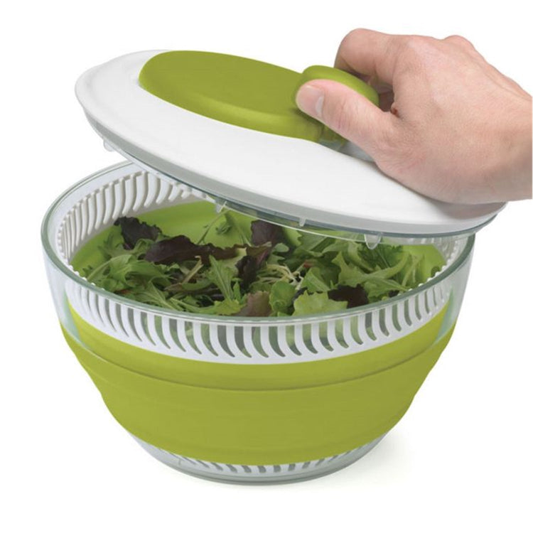 Starfrit - Essoreuse à Salade Repliable, Capacité de 3 Litres, Lavable au Lave-Vaiselle, Vert - Simple Boutique