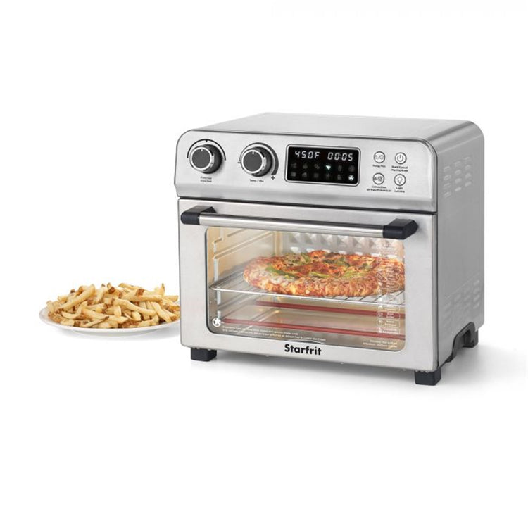 Starfrit - Four à Convection avec Friteuse à Air Chaud, 10 Modes De Cuisson, 1700 Watts, Acier Inoxydable - Simple Boutique