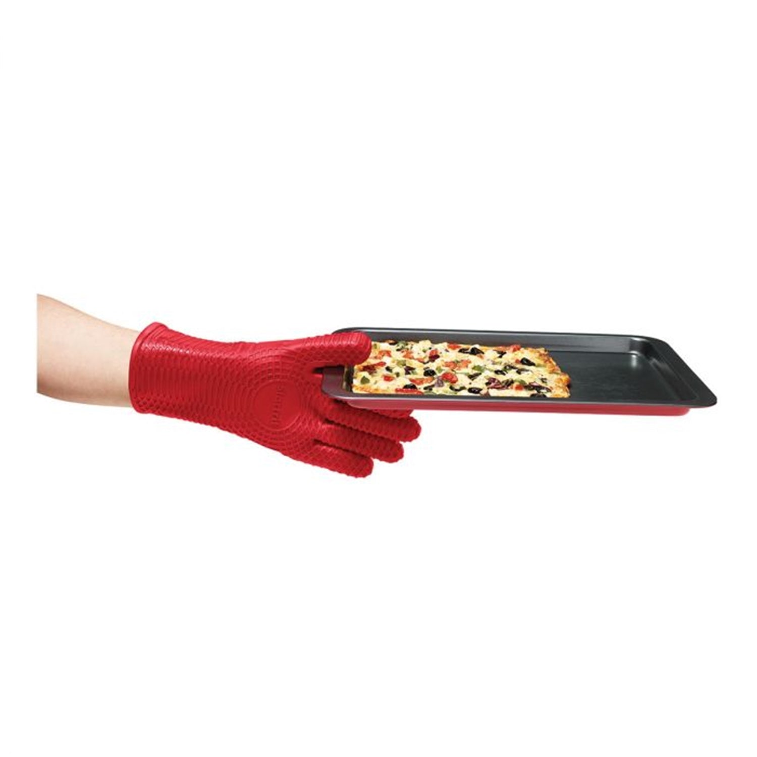 Starfrit - Gant en Silicone pour le Four, Surface Texturée pour une Prise Antidérapante, Rouge - Simple Boutique
