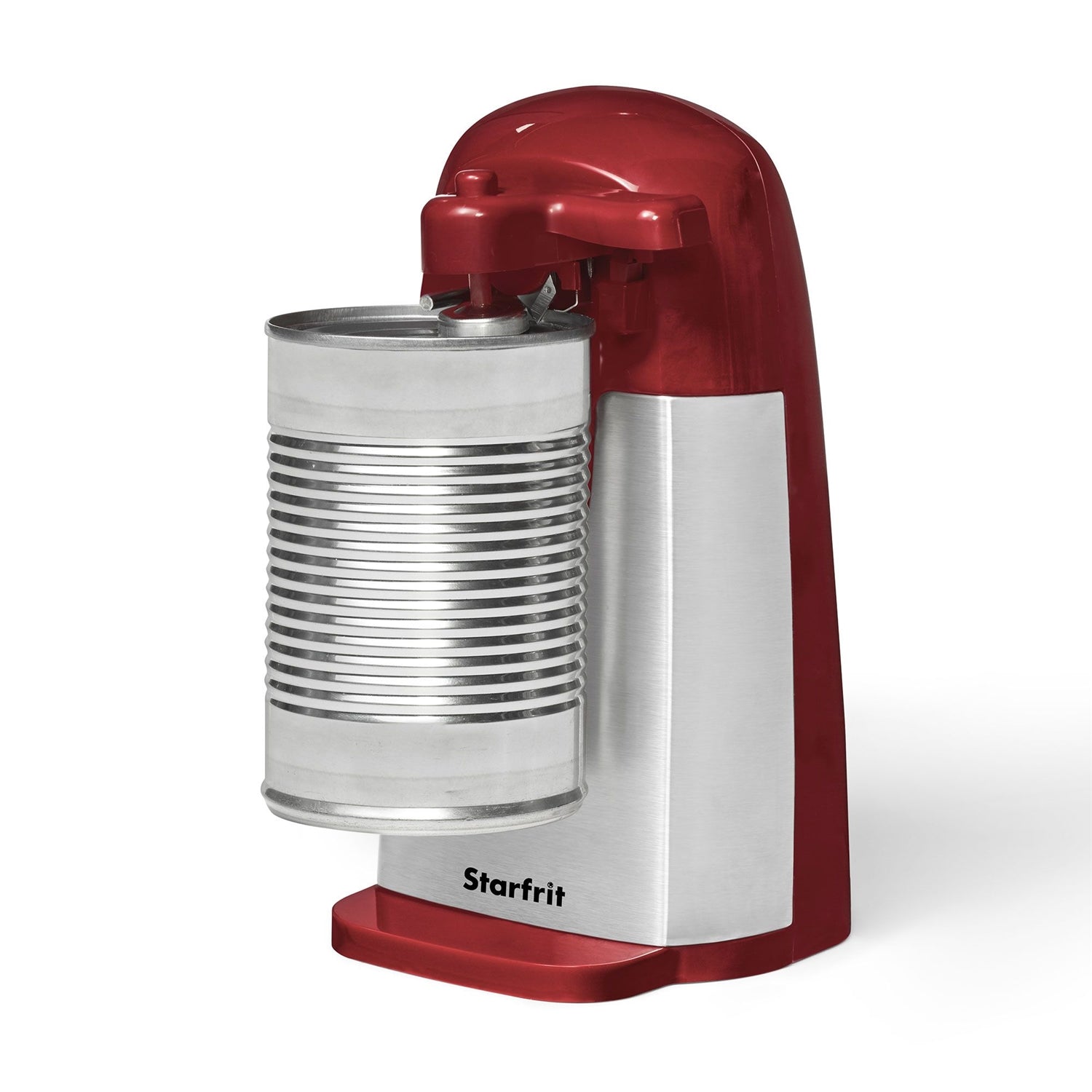 Starfrit - Ouvre-Boite Électrique avec Ouvre-Bouteilles et Affûteur à Couteaux, Rouge - Simple Boutique