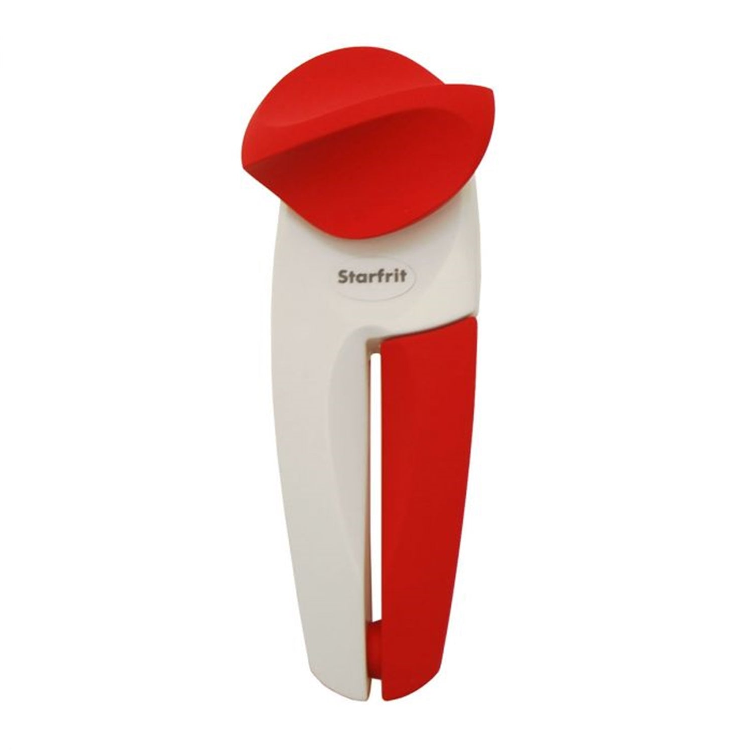 Starfrit - Ouvre-Boîte Manuel Mightican, Aucun Rebord Tranchant, Poigné Antidérapante, Rouge - Simple Boutique