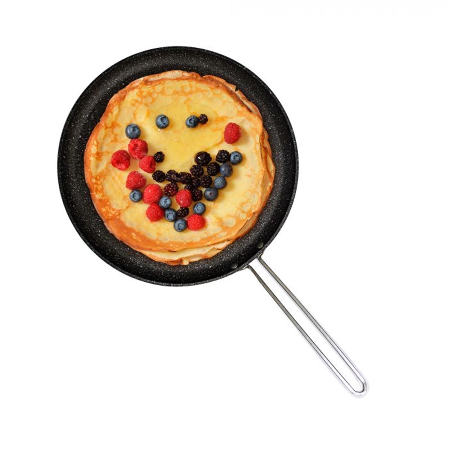 Starfrit - Poêle Multi-Usage The Rock, Diamètre de 10", Surface Antiadhésive, Noir - Simple Boutique