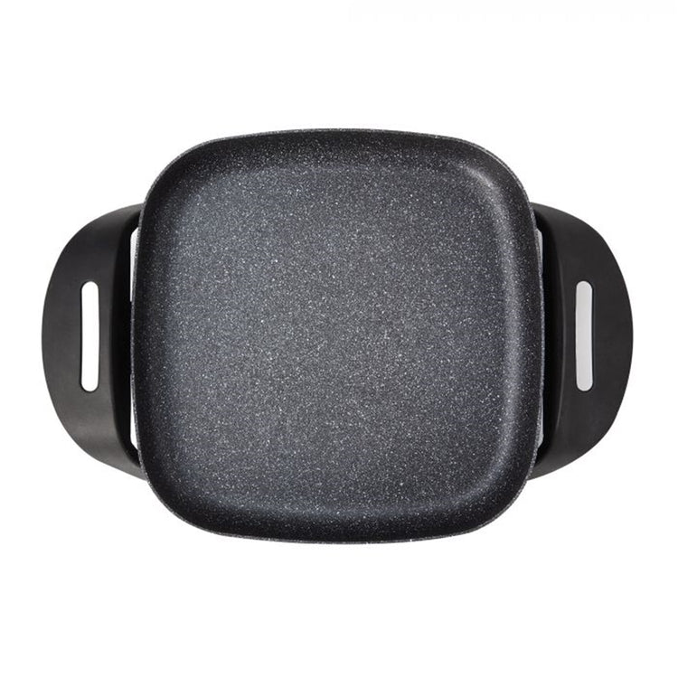 Starfrit - Poêle à Frire Électrique The Rock, Largeur de 12", Surface Antiadhésive, Noir - Simple Boutique