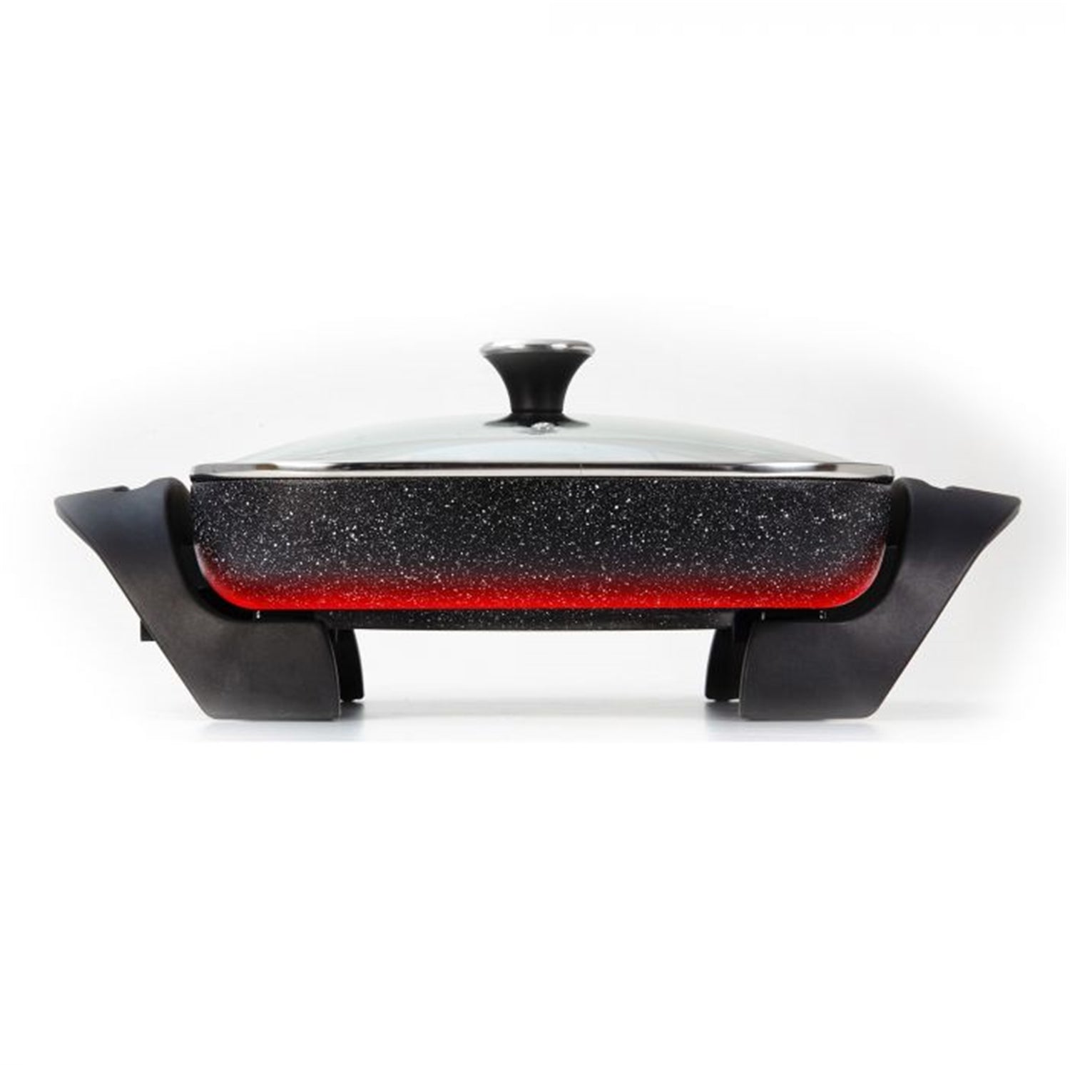 Starfrit - Poêle à Frire Électrique The Rock, Largeur de 12", Surface Antiadhésive, Noir - Simple Boutique