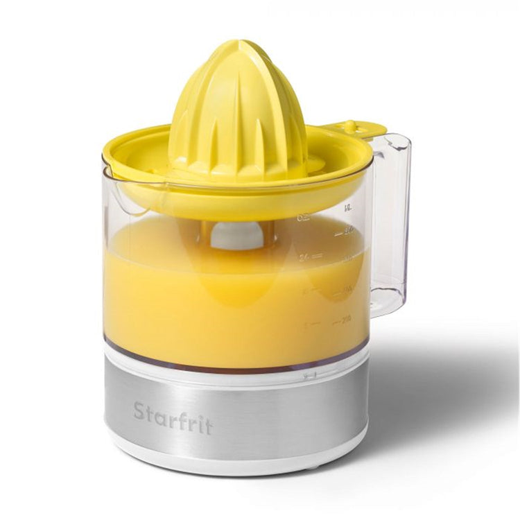 Starfrit - Presse-Agrumes Électrique, Capacilté de 80mL, Base Antidérapante,Blanc - Simple Boutique