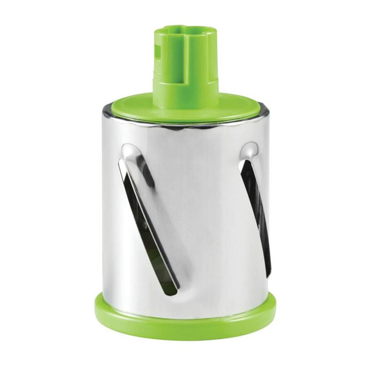 Starfrit - Râpe Rotative, 3 Barillets Interchangeables, Base à Ventouse, Vert - Simple Boutique