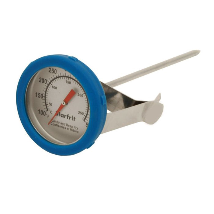 Starfrit - Thermomètre à Confiserie et à Friture, températures allant de 40 à 250 Degrés Celcius, Bleu - Simple Boutique