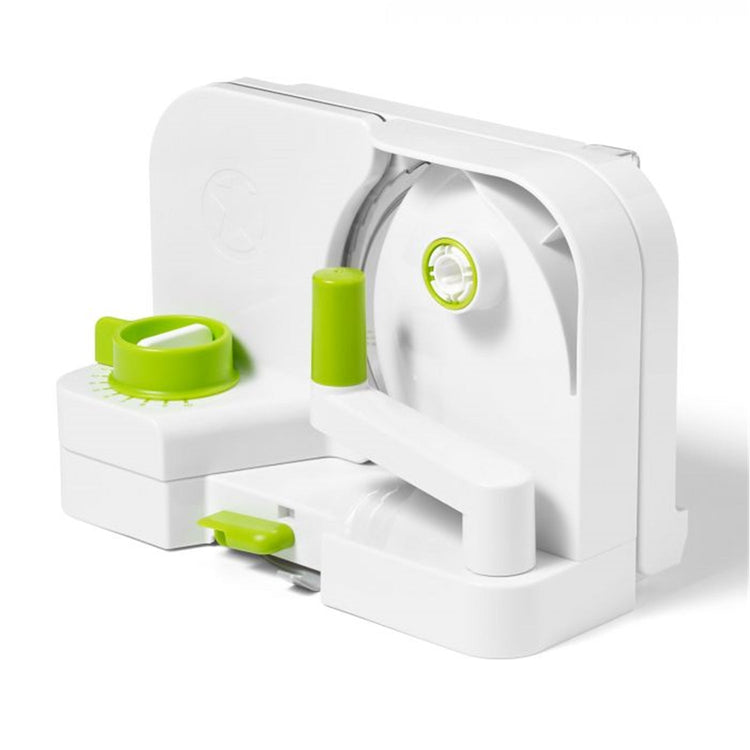Starfrit - Trancheuse Multifonction Deli Slicer, Lame en Acier Inoxydable de 16.5 cm, Vert - Simple Boutique