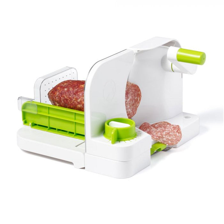 Starfrit - Trancheuse Multifonction Deli Slicer, Lame en Acier Inoxydable de 16.5 cm, Vert - Simple Boutique