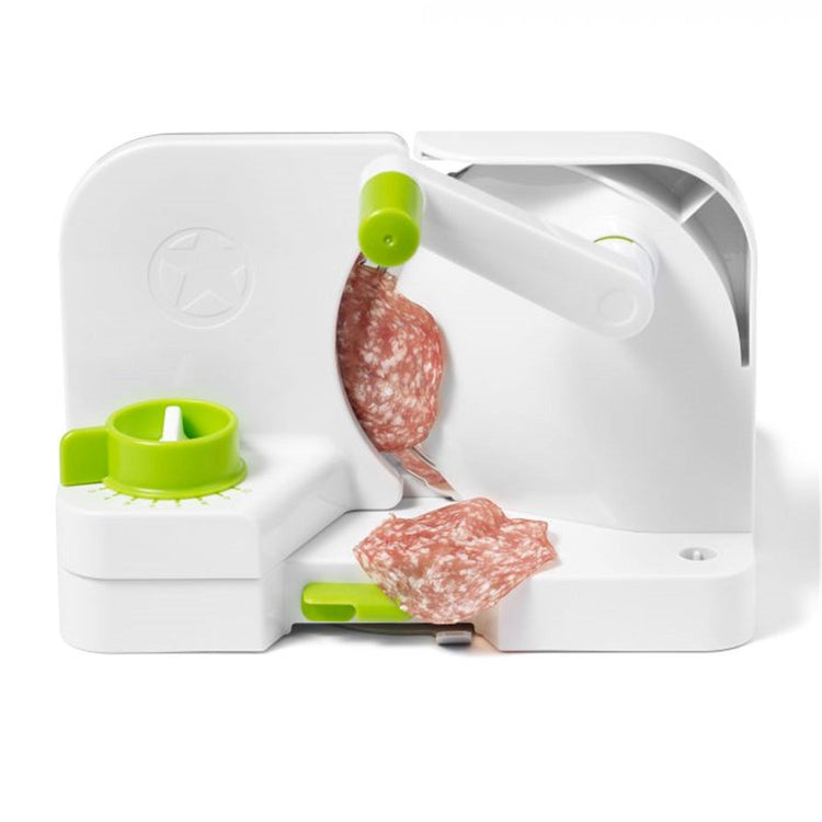 Starfrit - Trancheuse Multifonction Deli Slicer, Lame en Acier Inoxydable de 16.5 cm, Vert - Simple Boutique