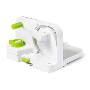 Starfrit - Trancheuse Multifonction Deli Slicer, Lame en Acier Inoxydable de 16.5 cm, Vert - Simple Boutique